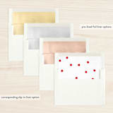 "simple joy" - Retired Holiday Cards in Cherry by Erin Hodges - Envelope Liners