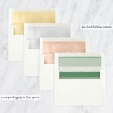 "Holiday Shapes" - Retired Holiday Cards in Lemongrass by Betsy Siber - Envelope Liners