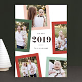 "Gumdrop Frames" - Retired Holiday Cards in Peppermint by Laura Hankins - Front