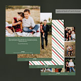 "Gumdrop Frames" - Retired Holiday Cards in Peppermint by Laura Hankins - Back of Card