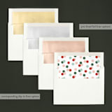 "Gumdrop Frames" - Retired Holiday Cards in Peppermint by Laura Hankins - Envelope Liners