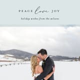 "Serene Frame" - Retired Holiday Cards in Ice by Ekko Studio - Close-Up