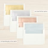 "Serene Frame" - Retired Holiday Cards in Ice by Ekko Studio - Envelope Liners