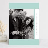 "slide" - Retired Holiday Cards in Powder Blue by Roxy Cervantes - Front