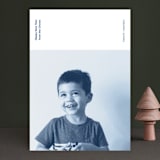 "Newsprint" - Retired Holiday Cards in Navy by Jack Knoebber - Front