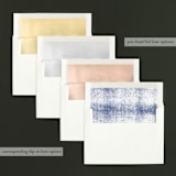 "Newsprint" - Retired Holiday Cards in Navy by Jack Knoebber - Envelope Liners