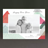 "abstract trees" - Retired Holiday Cards in Holly Berry by Qing Ji - Front