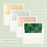 "Geo Blocks" - Retired Holiday Cards in Evergreen by Jessica Williams - Envelope Liners