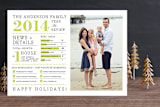 "Family Year in Review" - Retired Holiday Cards in Pear by cambria - Front