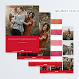 "Bold & Bright" - Retired Holiday Cards in Cranberry by Joanna Griffin - Back of Card