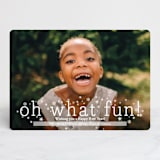 "Oh What Fun" - Retired Holiday Cards in Snowflake by Abby Munn - Front