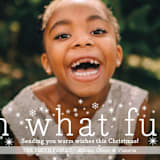 "Oh What Fun" - Retired Holiday Cards in Snowflake by Abby Munn - Close-Up