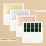"Corner Curve" - Retired Holiday Cards in Cherry by Ella Weaver - Envelope Liners