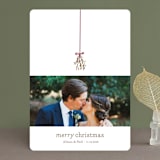"Mistletoe Kiss" - Retired Holiday Cards in Bark by Roxy Cervantes - Front