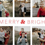 "Holiday Collage" - Retired Holiday Cards in Stocking by Little Print Design - Close-Up