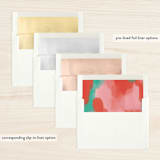 "Painterly Brights" - Retired Holiday Cards in Snow by Laura Hankins - Envelope Liners