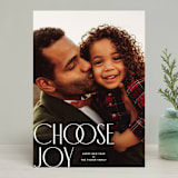 "joy chosen" - Retired Holiday Cards in Icicle by Lindsay Stetson Thompson - Front