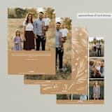 "Botanical Swash" - Retired Holiday Cards in Snow by Robert and Stella - Back of Card