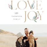 "Botanical Swash" - Retired Holiday Cards in Snow by Robert and Stella - Close-Up