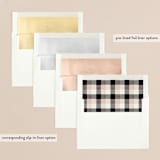 "Marin" - Retired Holiday Cards in Coal by Annie Clark - Envelope Liners