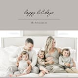 "Classic Neutral" - Retired Holiday Cards in Taupe by Wendy Chung - Close-Up