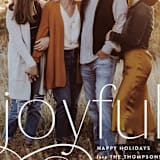 "Still Feeling Joyful" - Retired Holiday Cards in Linen by Robert and Stella - Close-Up