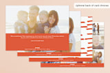 "Cozy Blankets" - Retired Holiday Cards in Tangerine by Annie Montgomery - Back of Card