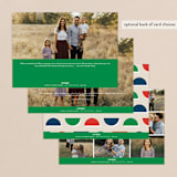 "Modern Dot" - Retired Holiday Cards in Evergreen by Oscar and Emma - Karly Depew - Back of Card