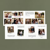 "A Holiday Greeting" - Retired Holiday Cards in Linen by Erin Deegan - Interior Options