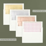 "A Holiday Greeting" - Retired Holiday Cards in Linen by Erin Deegan - Envelope Liners