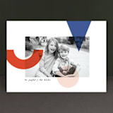 "Deconstructed Joy" - Retired Holiday Cards in Cobalt by Alaina Cherup - Front