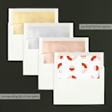 "Deconstructed Joy" - Retired Holiday Cards in Cobalt by Alaina Cherup - Envelope Liners