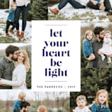 "Be Light" - Retired Holiday Cards in Twilight by Design Lotus - Close-Up