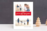 "Multi Script" - Retired Holiday Cards in Rouge by chica design - Front