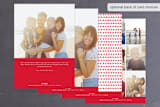 "Multi Script" - Retired Holiday Cards in Rouge by chica design - Back of Card