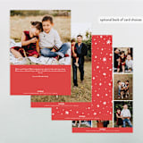 "Fun Holiday Script" - Retired Holiday Cards in Snow by Hooray Creative - Back of Card