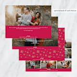 "So Merry Collage" - Retired Holiday Cards in Cranberry by Little Print Design - Back of Card