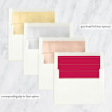 "So Merry Collage" - Retired Holiday Cards in Cranberry by Little Print Design - Envelope Liners
