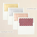 "Holiday Gingham" - Retired Holiday Cards in Mistletoe by Meggy Masters - Envelope Liners