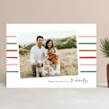 "Super Stripe" - Retired Holiday Cards in Pine by Lauren Chism - Front