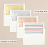 "Super Stripe" - Retired Holiday Cards in Pine by Lauren Chism - Envelope Liners