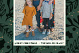 "Festive Florals" - Retired Holiday Cards in Forest by Three Kisses Studio - Close-Up