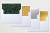 "Festive Florals" - Retired Holiday Cards in Forest by Three Kisses Studio - Envelope Liners