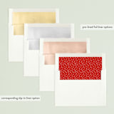 "Joyful Stack" - Retired Holiday Cards in Rouge by Michelle Taylor - Envelope Liners
