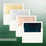 "Winter Wishes" - Retired Holiday Cards in Midnight by Lea Velasquez - Envelope Liners
