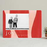 "Joyful Waves" - Retired Holiday Cards in Blush by Nazia Hyder - Front