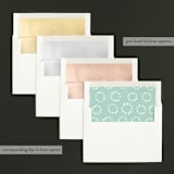 "Holiday Burst" - Retired Holiday Cards in Glacier by Abby Munn - Envelope Liners