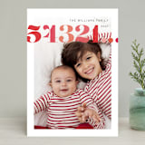 "Brightly Stamped Cheer" - Retired Holiday Cards in Cherry by Liz Conley - Front