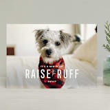 "Paws for Claus" - Retired Holiday Cards in Snow by Lori James - Front