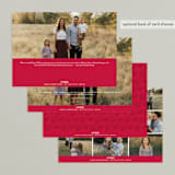 "Paws for Claus" - Retired Holiday Cards in Snow by Lori James - Back of Card